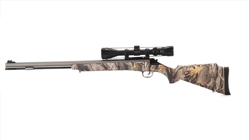 Thompson/Center Impact .50 Caliber Camo Muzzleloader With 3-9x40mm Scope 360 View - image 1 from the video